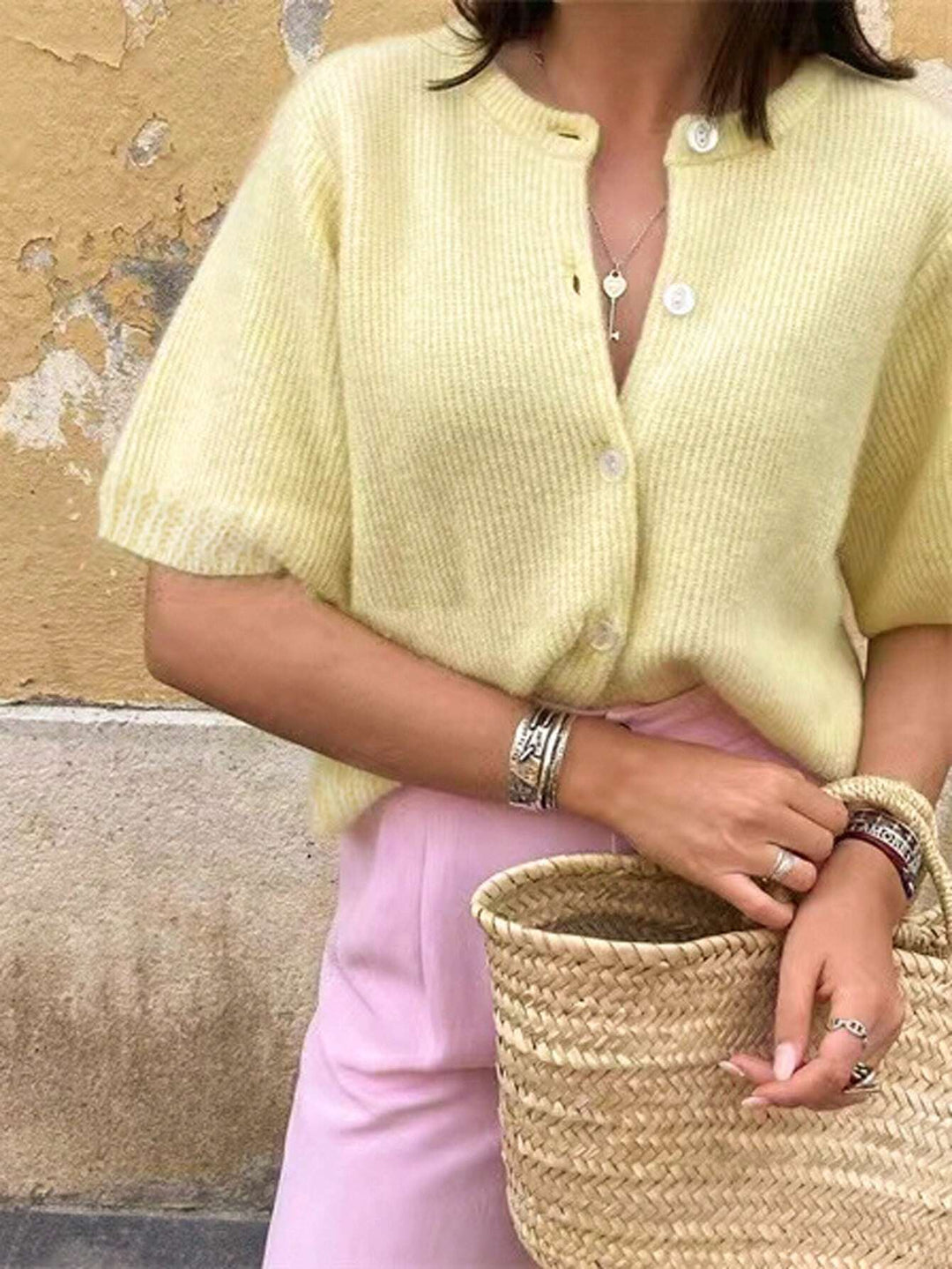 Antonina | Lekki kardigan z krótkim rękawem na lato