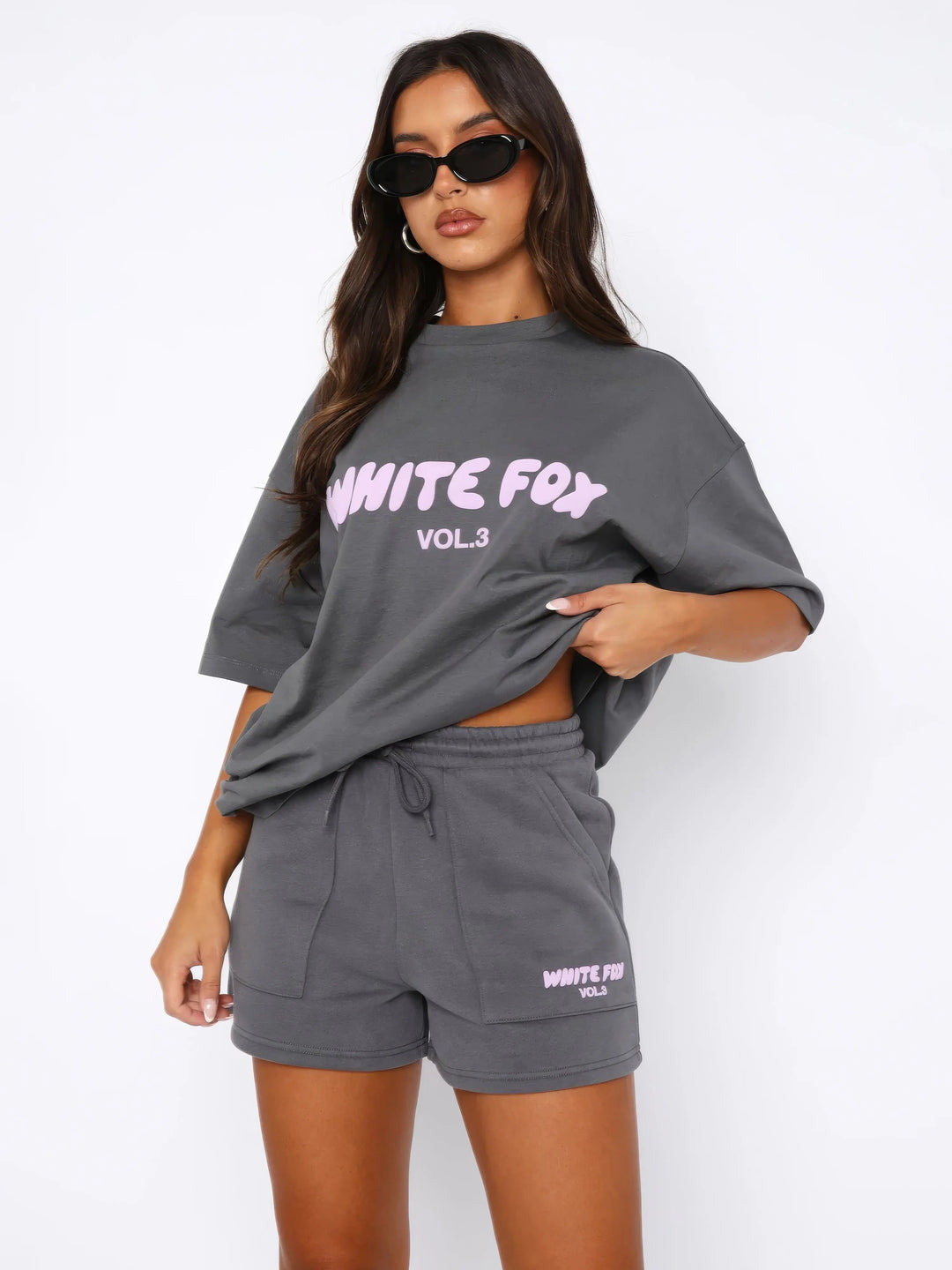 Kaminski | Dwuczęściowy sportowy komplet T-shirt i szorty | Nadia
