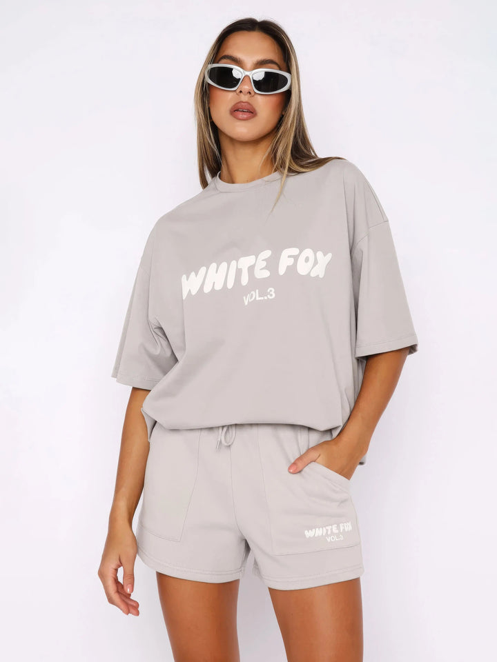 Kaminski | Dwuczęściowy sportowy komplet T-shirt i szorty | Nadia