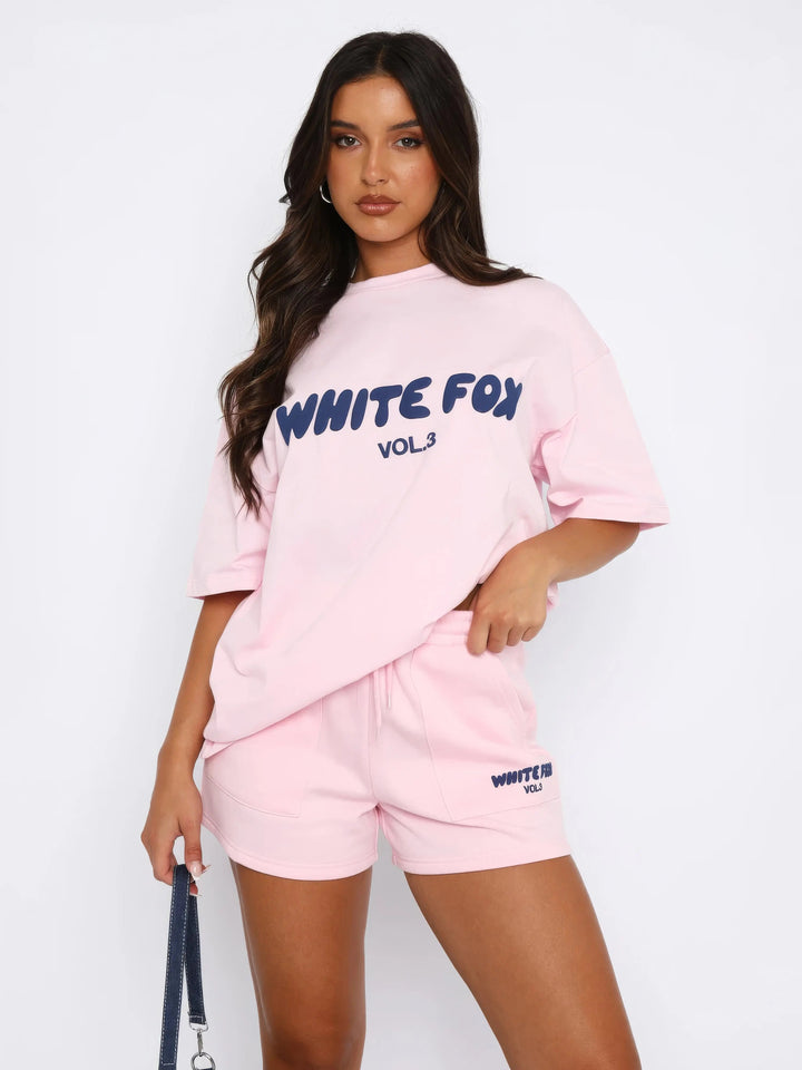 Kaminski | Dwuczęściowy sportowy komplet T-shirt i szorty | Nadia