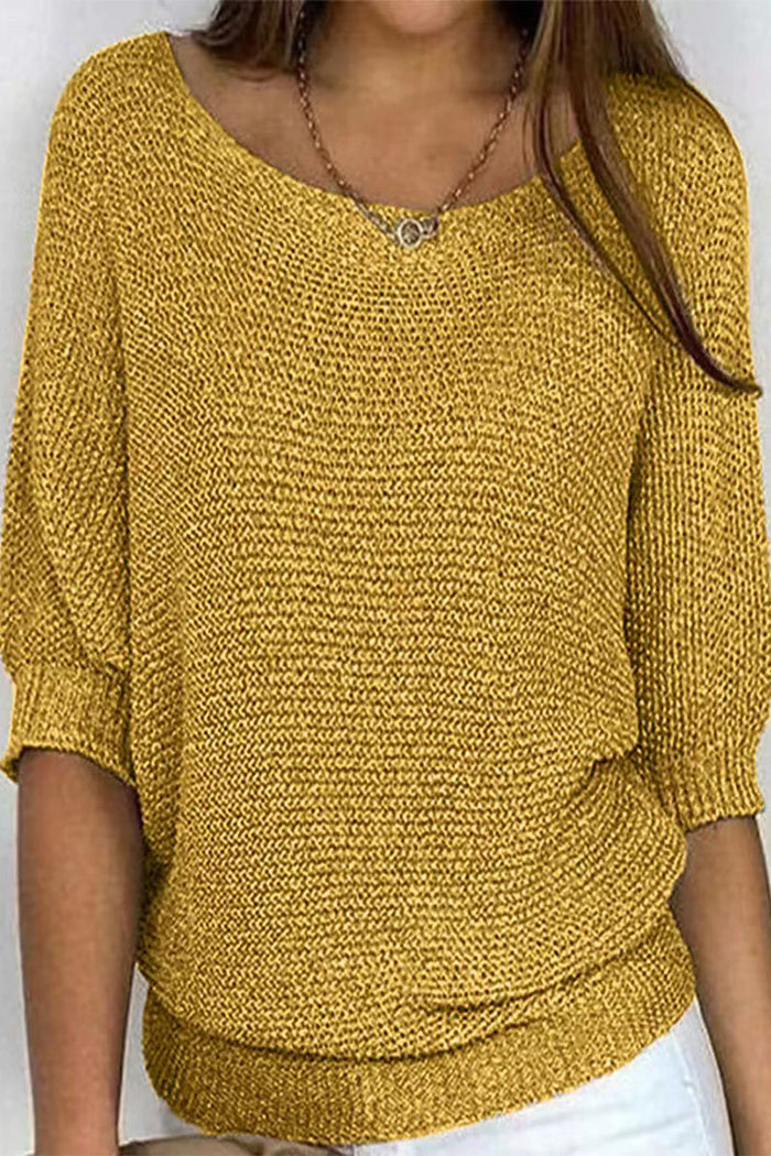 Sweter damski z nietoperzowymi rękawami i luźnym krojem – Mira