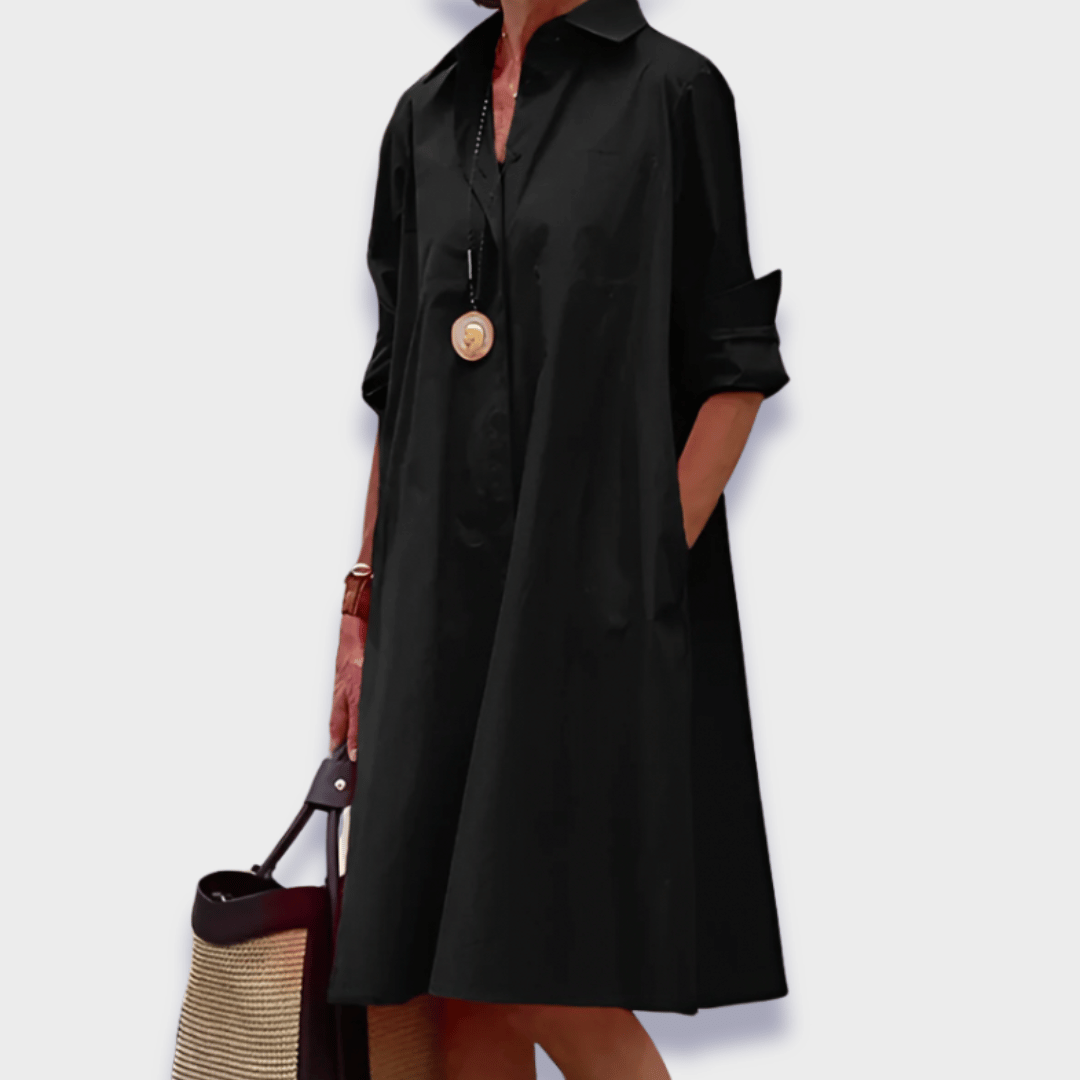 Bettina | Elegancka i luźna sukienka t-shirtowa