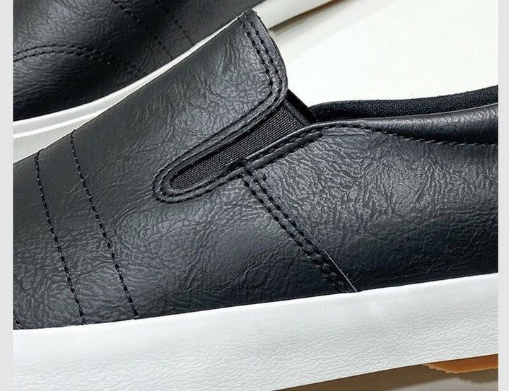 Męskie slip-on skórzane sneakersy – Jonas