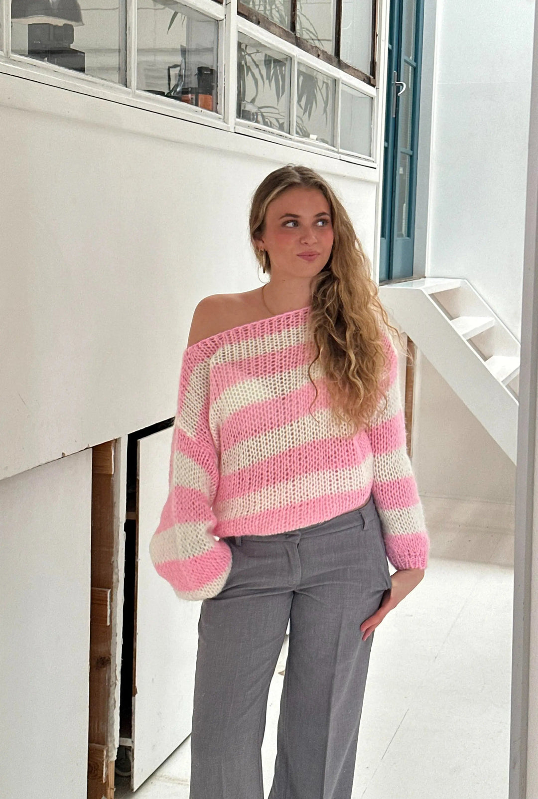 Noémie | Sweter w paski o luźnym kroju