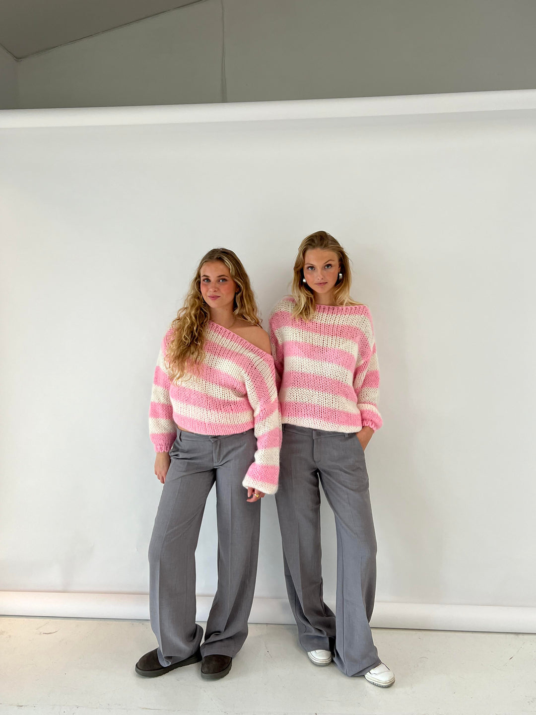 Teresa | Paskowy Sweter Dzianinowy Oversize