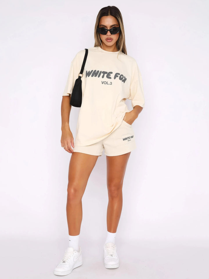 Kaminski | Dwuczęściowy sportowy komplet T-shirt i szorty | Nadia