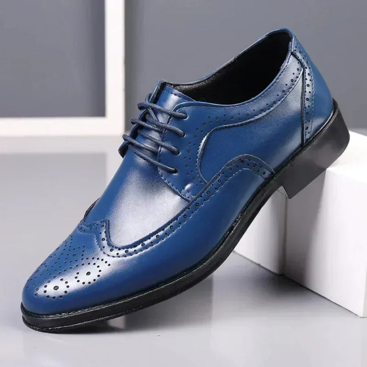 Męskie buty garniturowe ze skóry cielęcej – Lorenzo