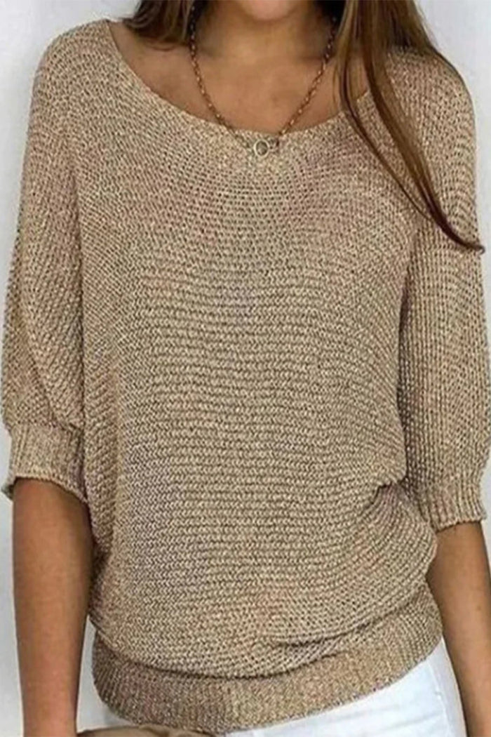 Sweter damski z nietoperzowymi rękawami i luźnym krojem – Mira
