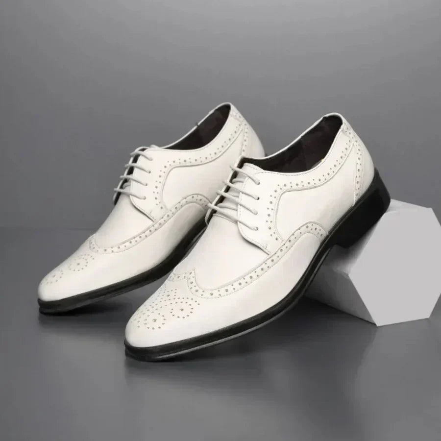 Męskie buty garniturowe ze skóry cielęcej – Lorenzo