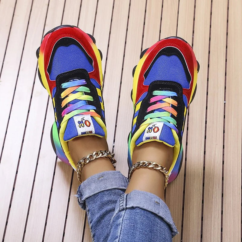 Kolorowe damskie sneakersy – Solenya