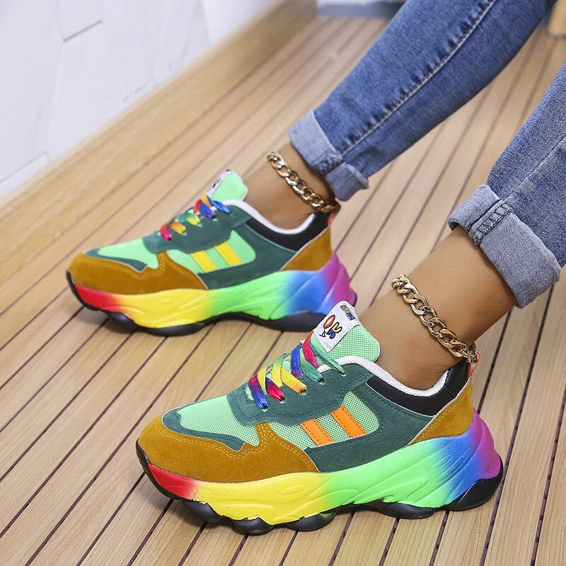 Kolorowe damskie sneakersy – Solenya