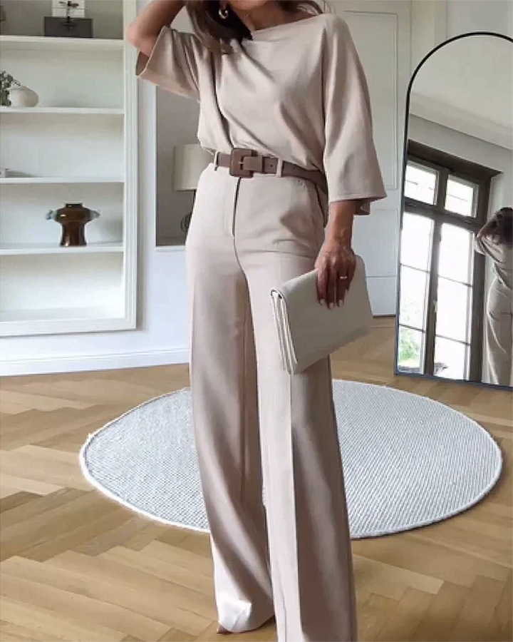 Alarisa | Elegancki Dwuczęściowy Zestaw Damski o Nowoczesnym Kroju