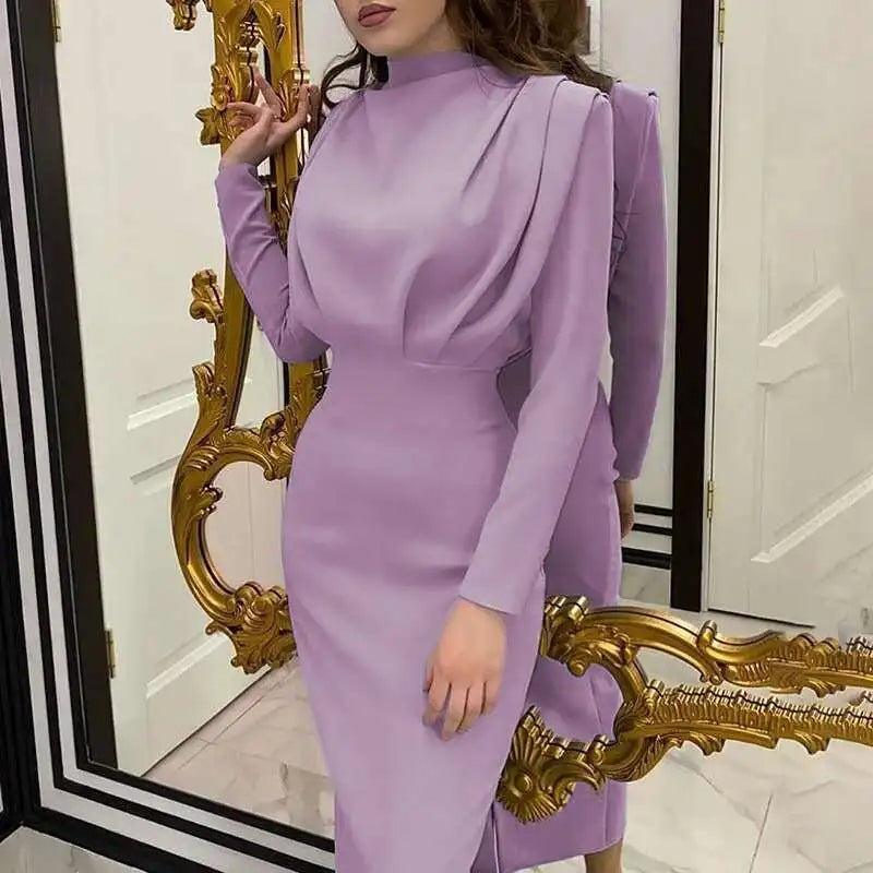 Sukienka Bodycon Midi z golfem – Valeria