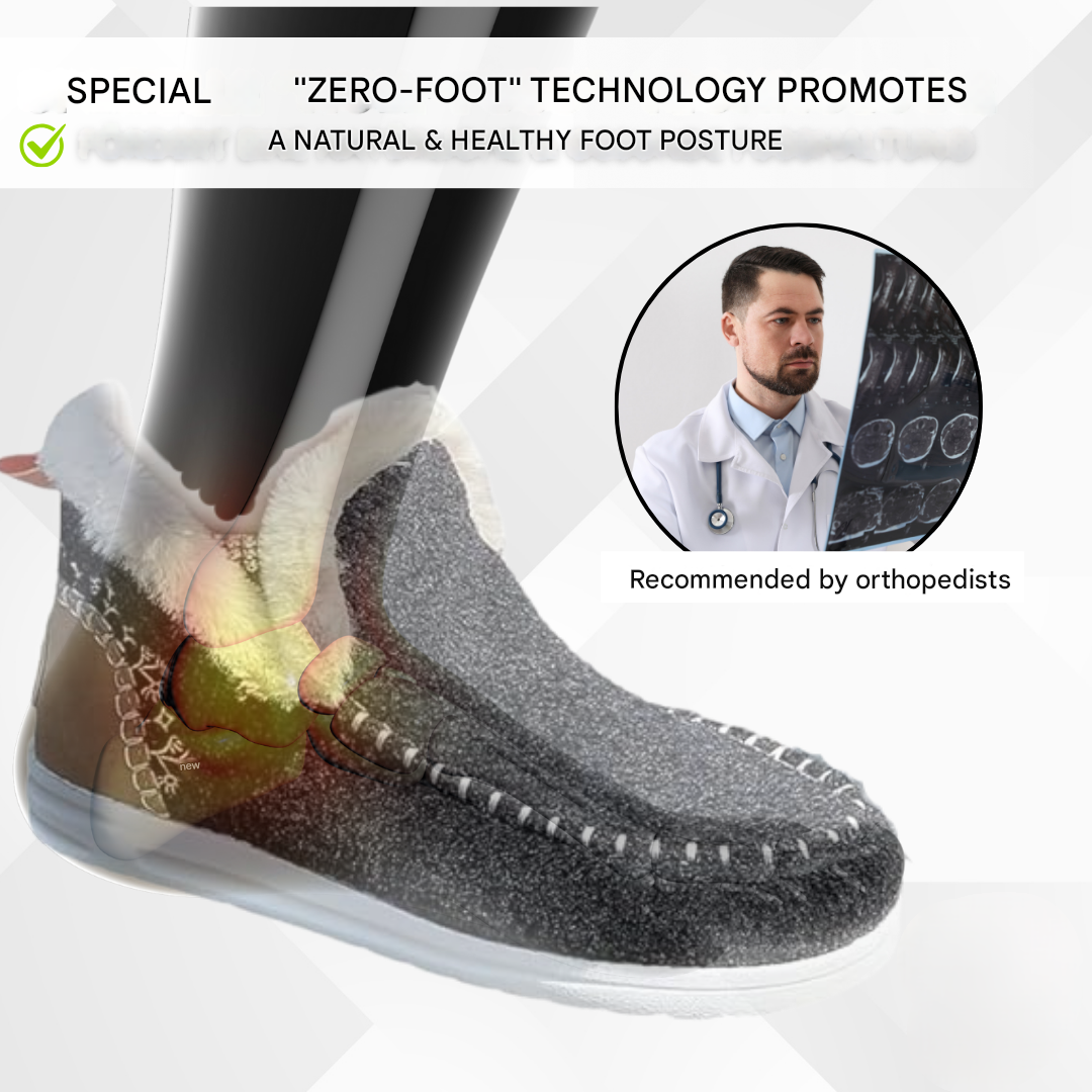 Kobieta komfortowe buty z futrem - Valeria
