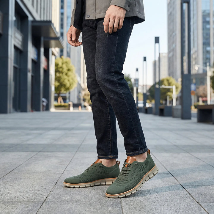 Oddychające męskie buty sznurowane w stylu casual - Lamar