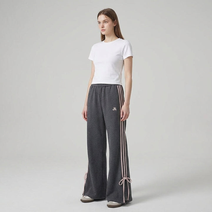 Spodnie treningowe z poliestru athleisure - Tina