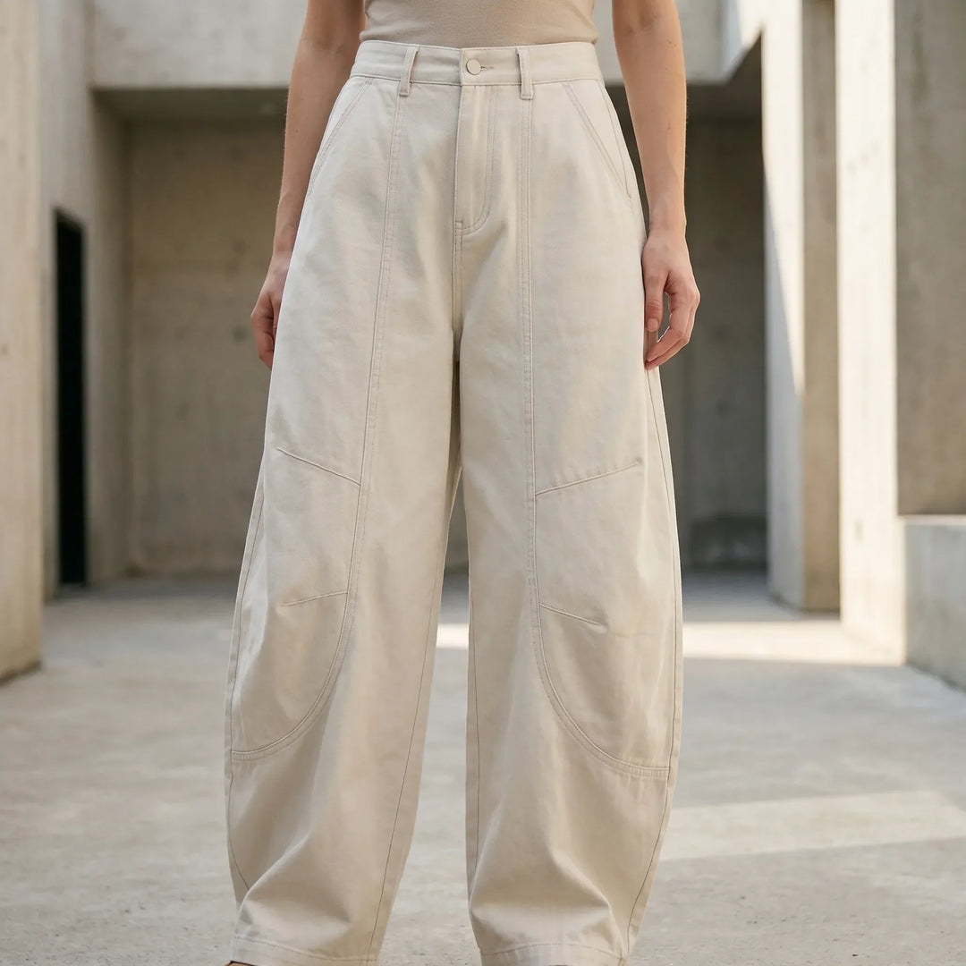 Luźne spodnie typu barrel-leg - Shelia