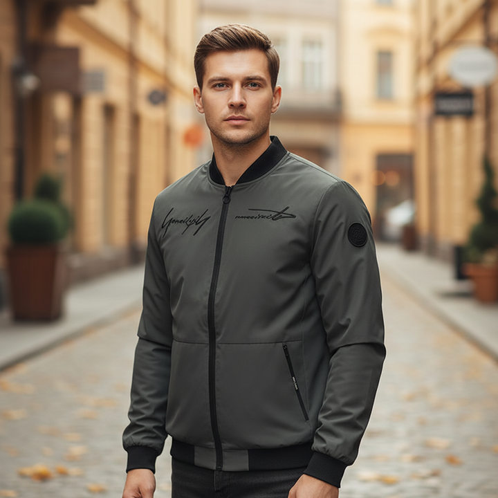 Haftowana kurtka typu bomber - Silas