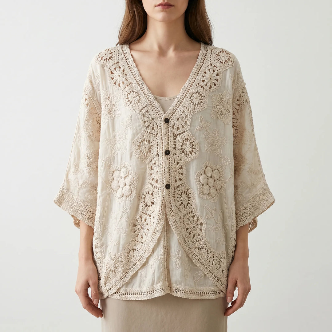 Kardigan szydełkowy w stylu boho - Sara