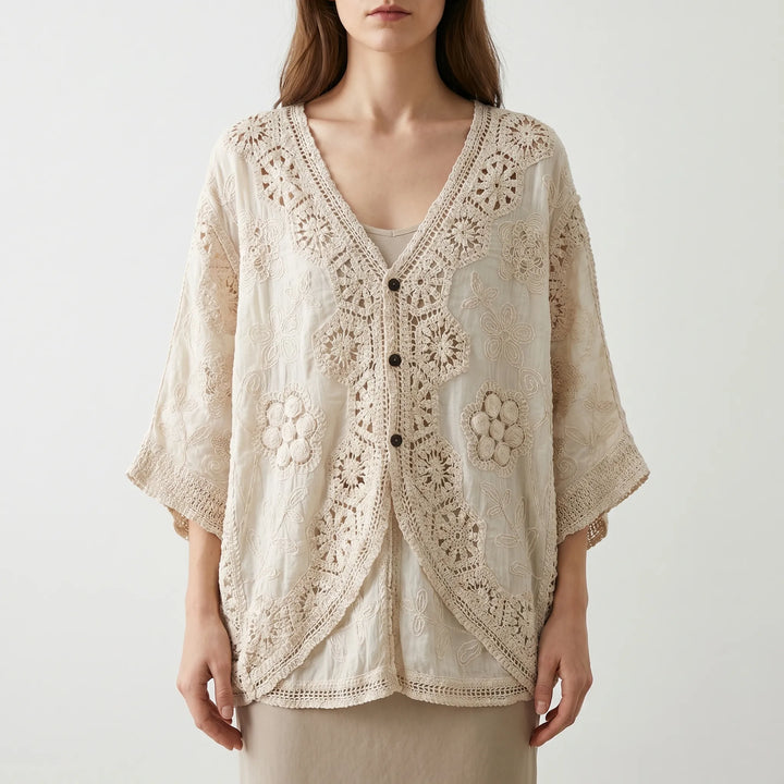 Kardigan szydełkowy w stylu boho - Sara