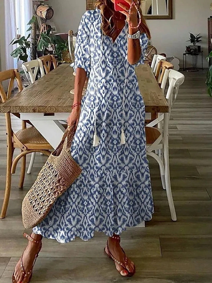Sukienka maxi boho w kwiaty - Carolyn
