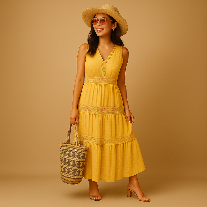 Kaminski | Boho letnia sukienka damska w stylu Ibiza | Izabela