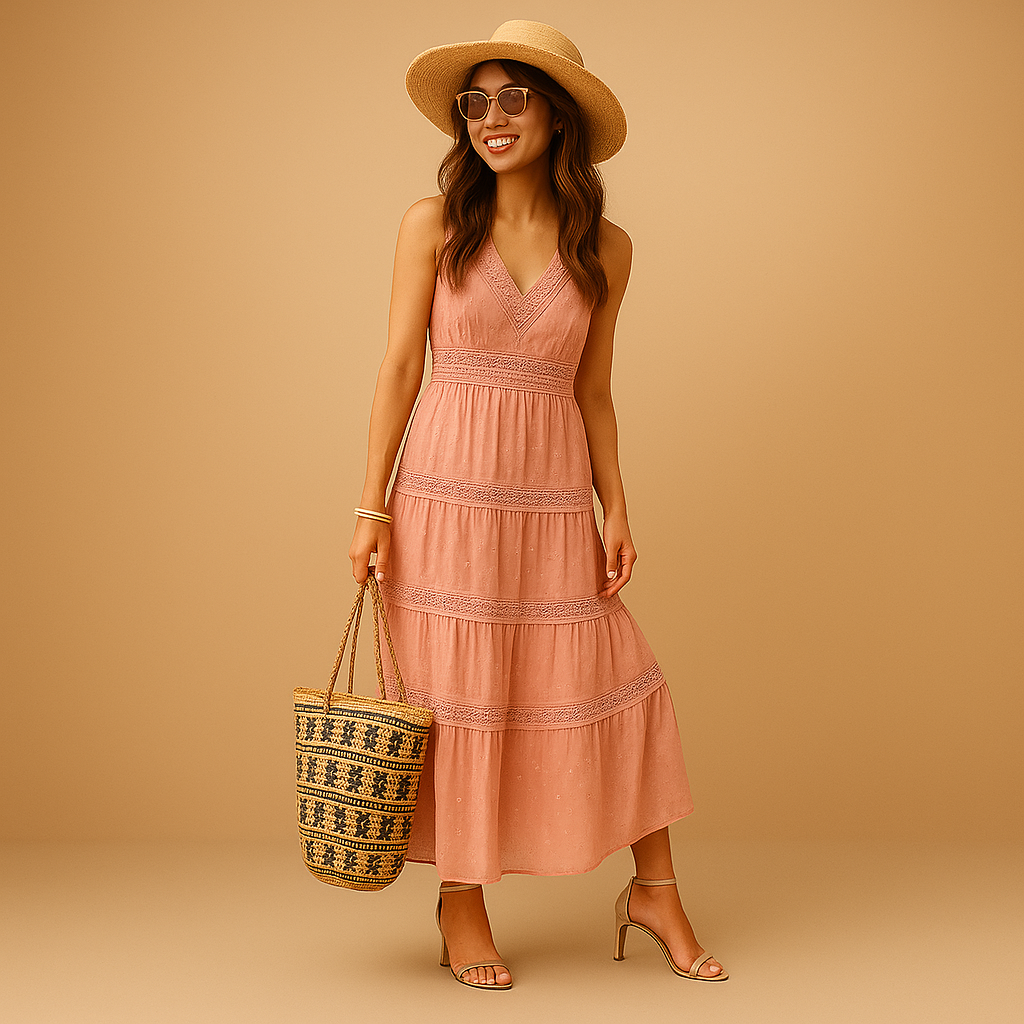 Kaminski | Boho letnia sukienka damska w stylu Ibiza | Izabela