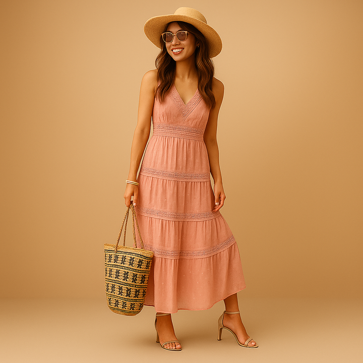Kaminski | Boho letnia sukienka damska w stylu Ibiza | Izabela