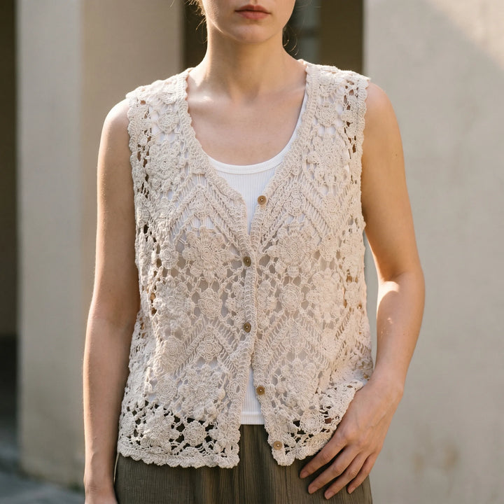Letni bezrękawnik w stylu boho - Jana