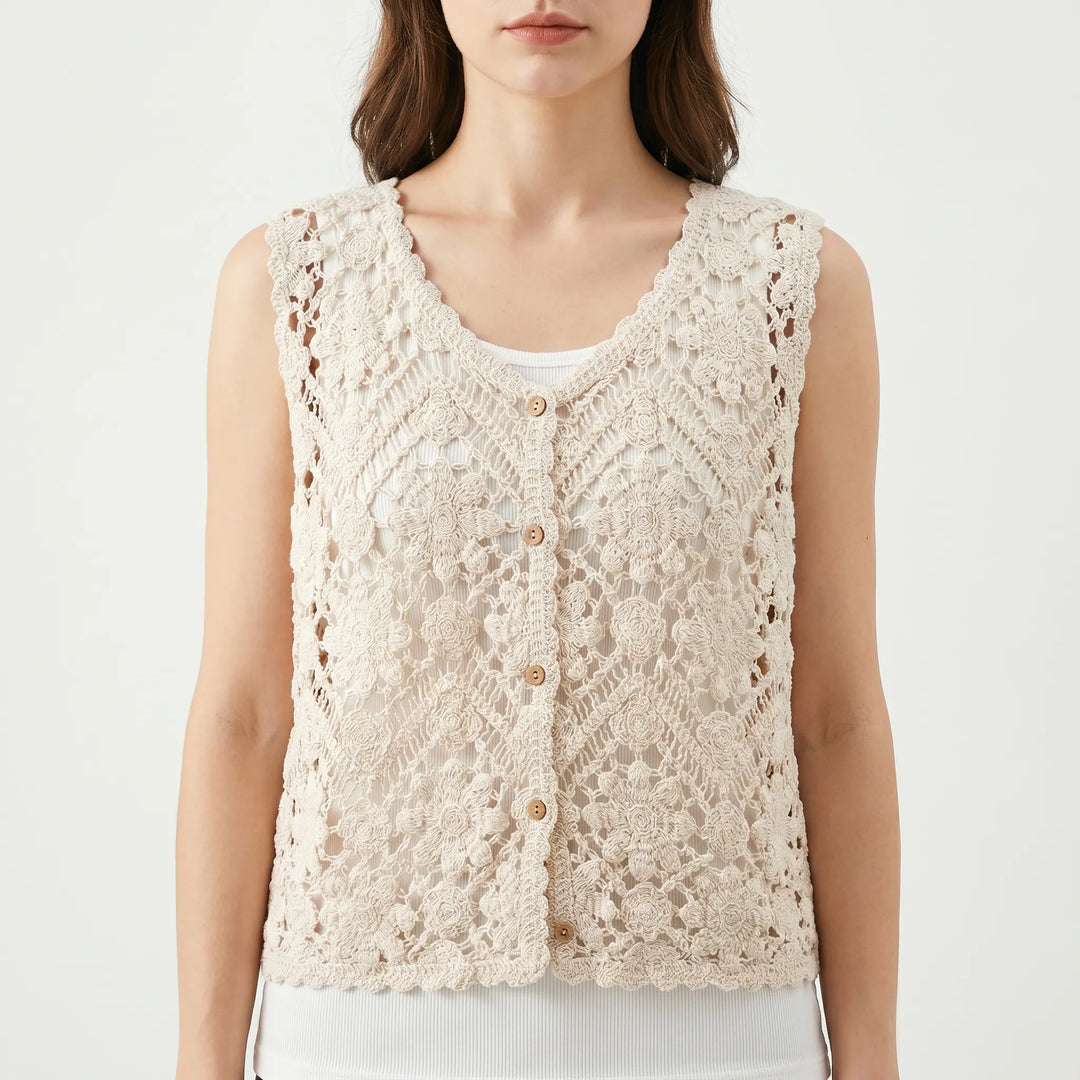 Letni bezrękawnik w stylu boho - Jana