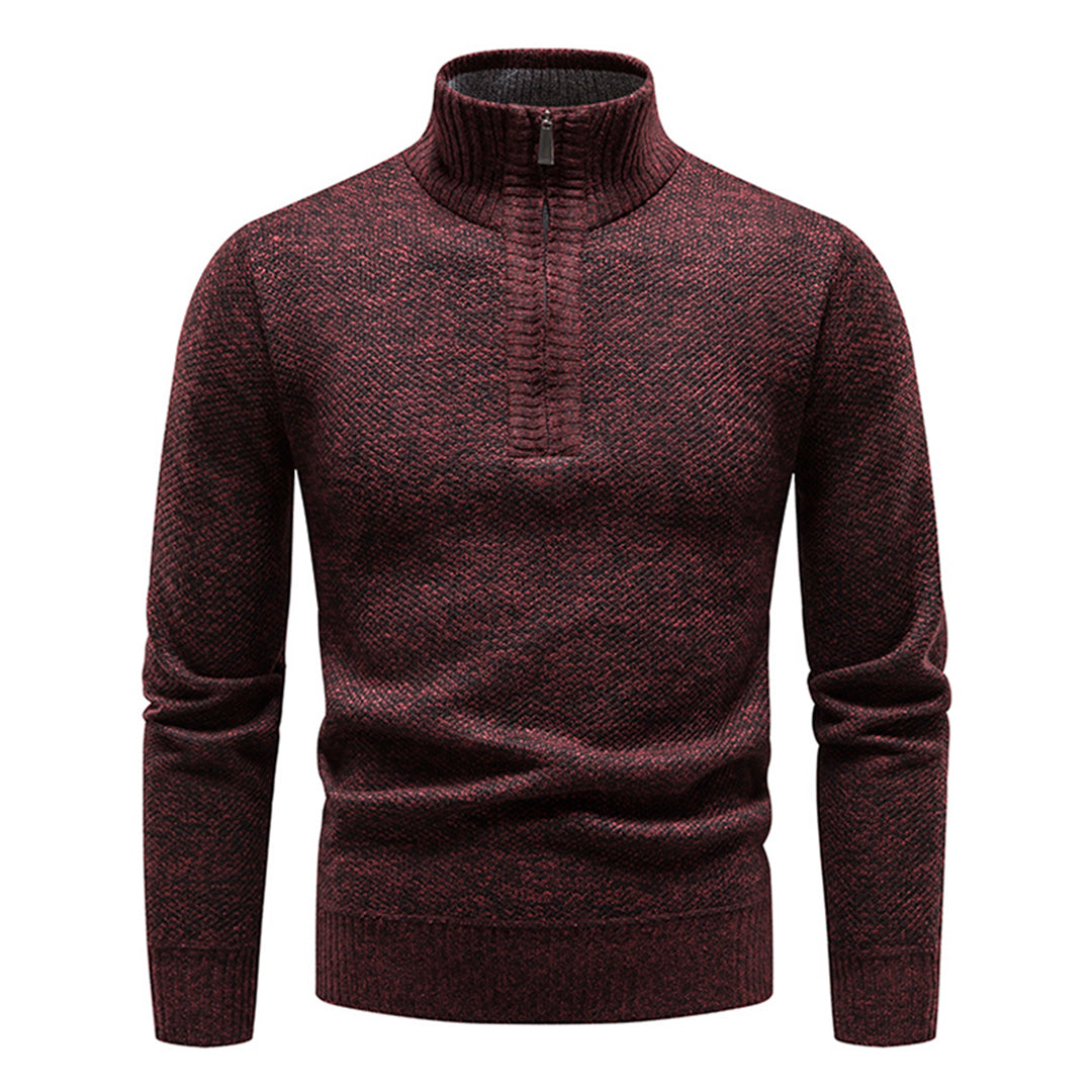 Sweter męski z półzipem – Cedric