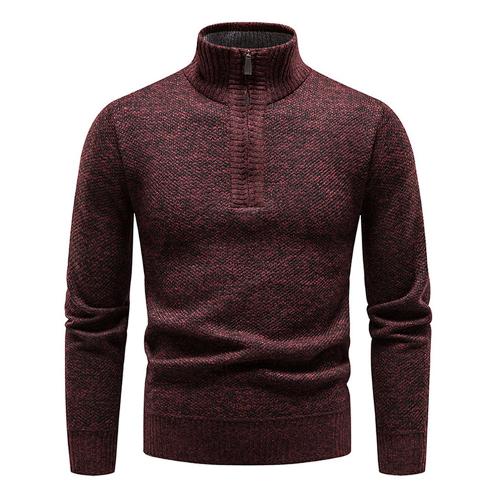 Sweter męski z półzipem – Cedric
