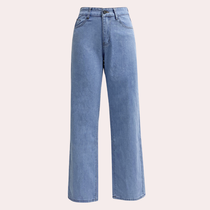 Amara | Damskie jeansy wide leg z wysokim stanem – comfort fit