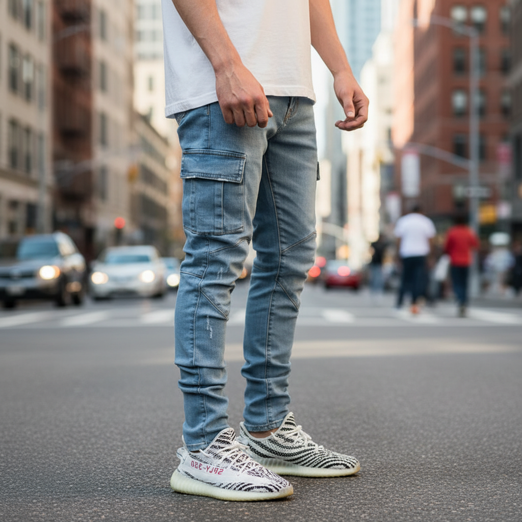 Cargo-Jeans z kieszeniami - Trevor