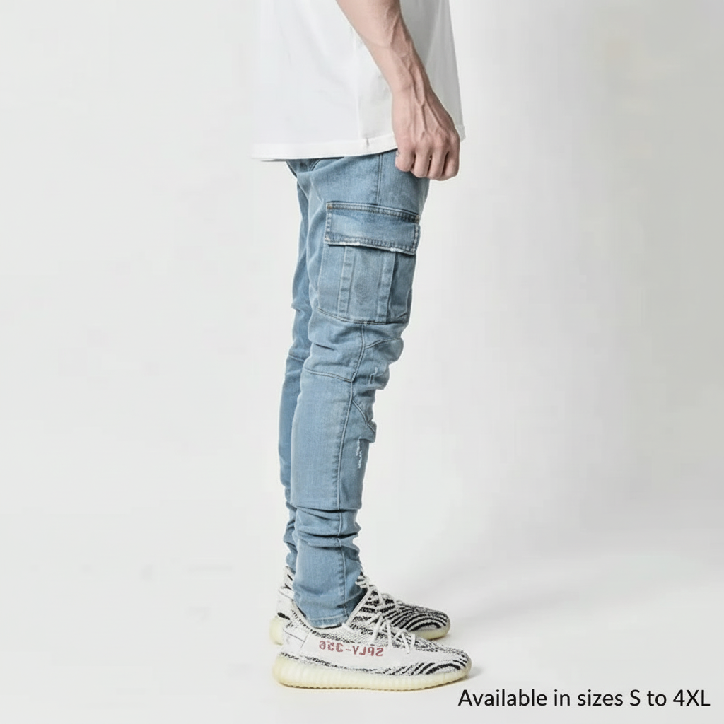 Cargo-Jeans z kieszeniami - Trevor