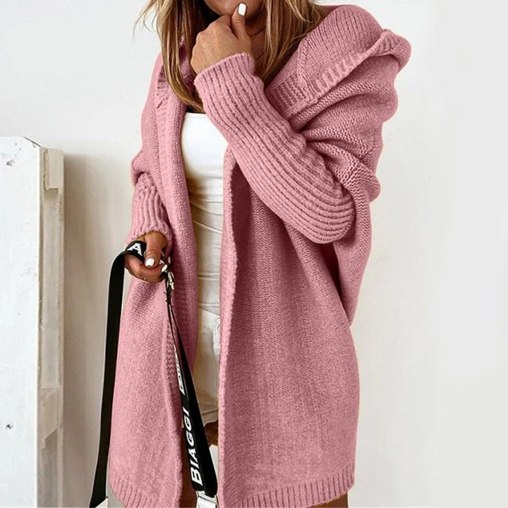 Jesienny damski kardigan z kapturem – Noelia
