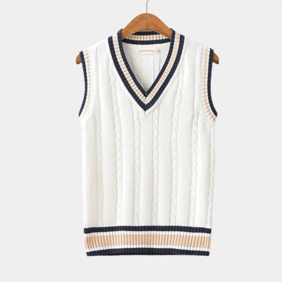 Casual kamizelka w stylu college - Julienne