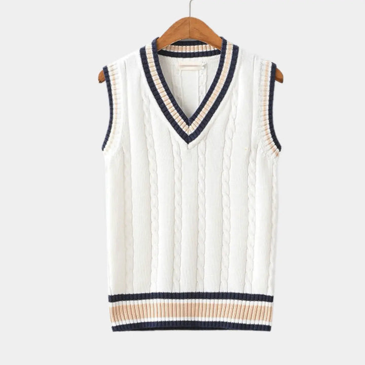 Casual kamizelka w stylu college - Julienne