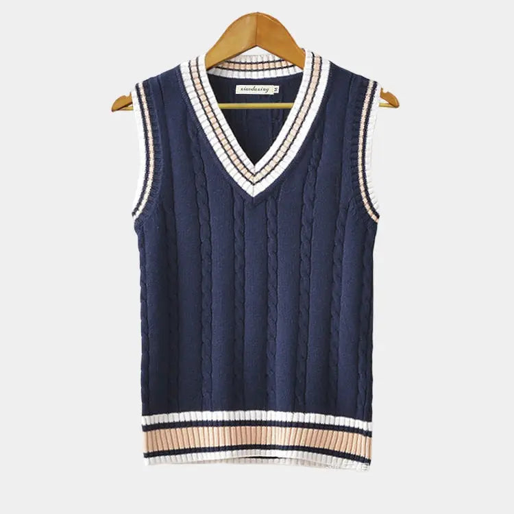 Casual kamizelka w stylu college - Julienne