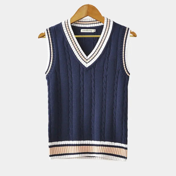 Casual kamizelka w stylu college - Julienne