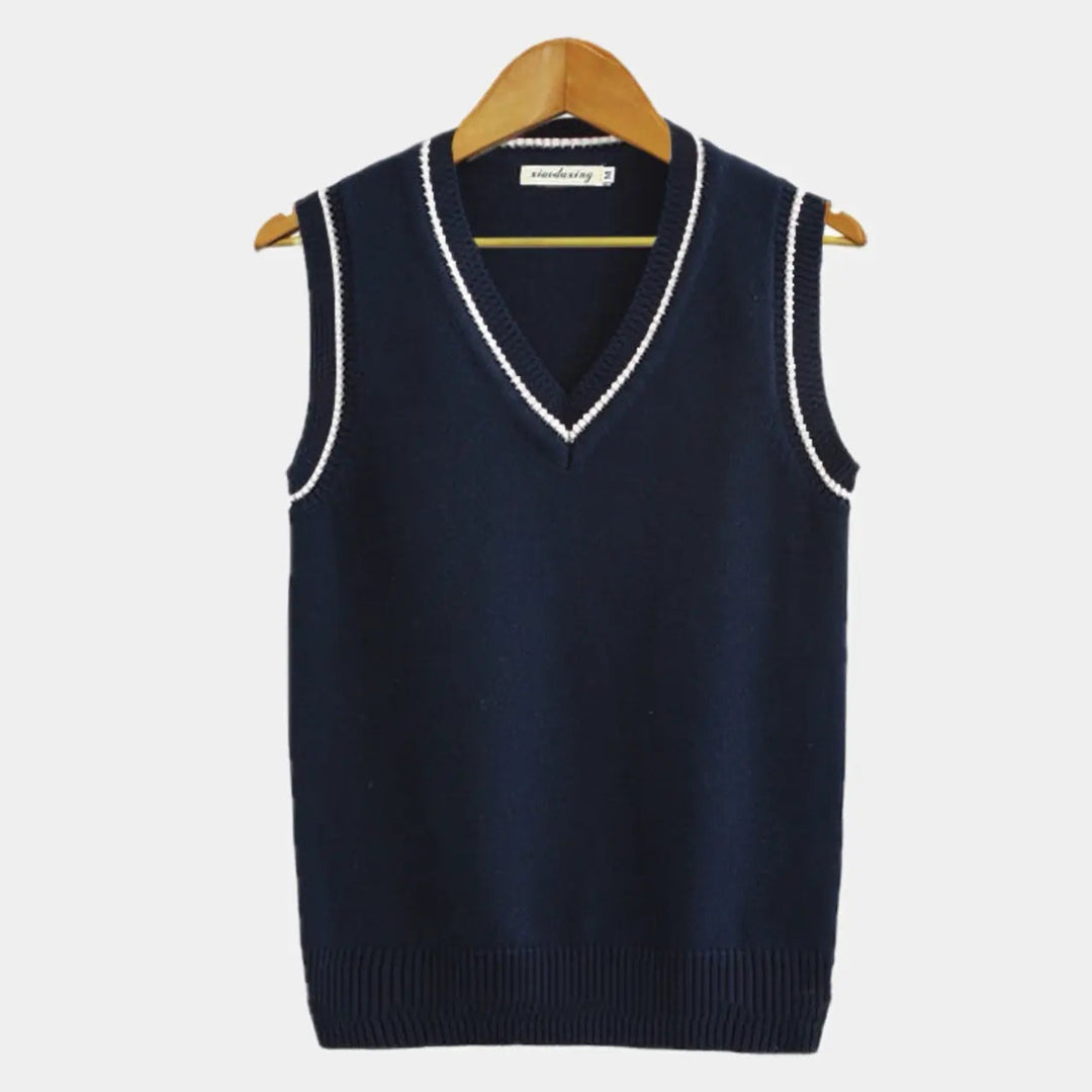 Casual kamizelka w stylu college - Julienne