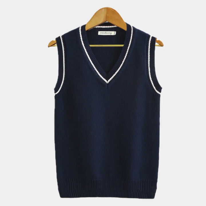 Casual kamizelka w stylu college - Julienne