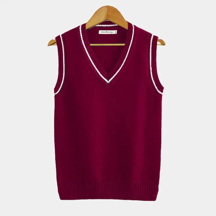 Casual kamizelka w stylu college - Julienne