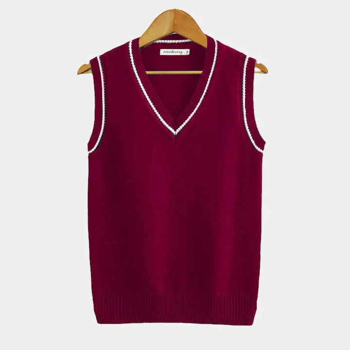 Casual kamizelka w stylu college - Julienne