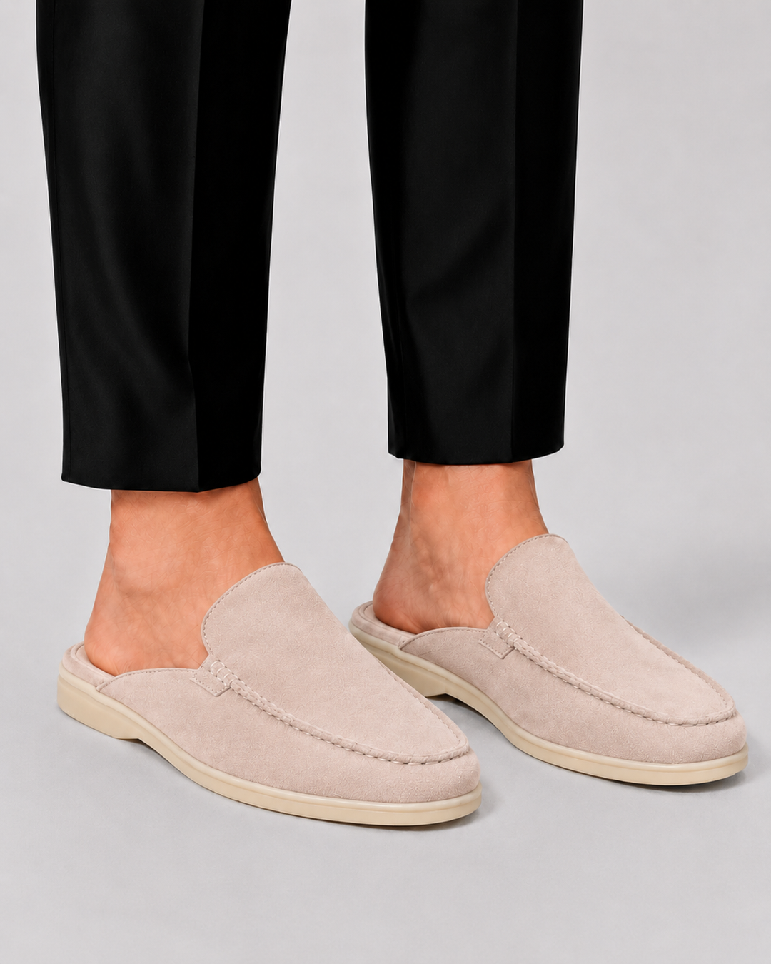 Norbert | Męskie Loafery Mule z Otwartą Piętą