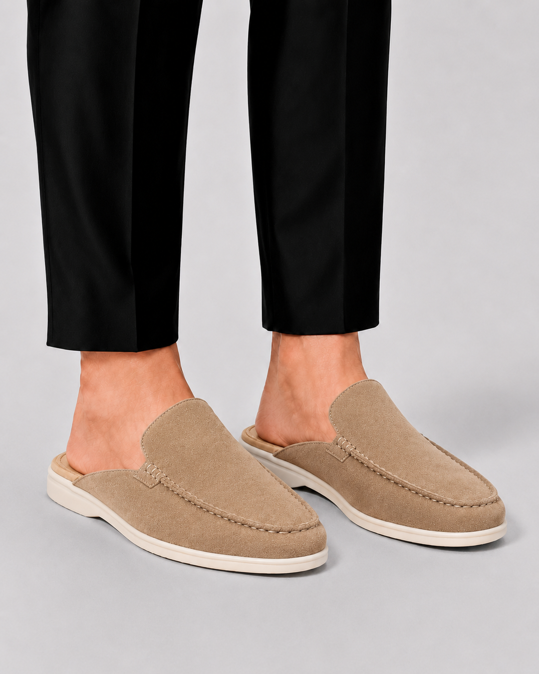 Norbert | Męskie Loafery Mule z Otwartą Piętą