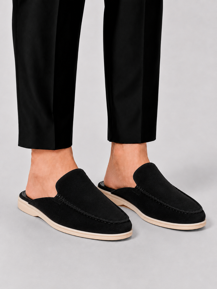 Norbert | Męskie Loafery Mule z Otwartą Piętą