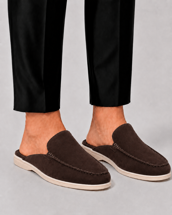 Norbert | Męskie Loafery Mule z Otwartą Piętą