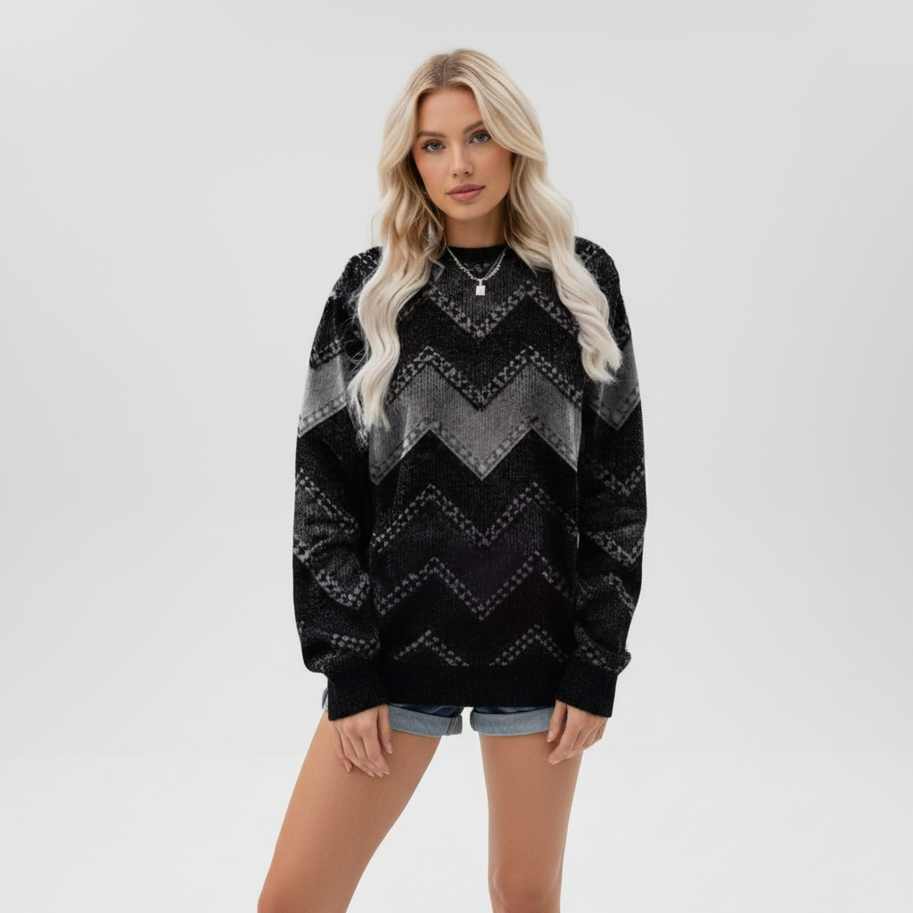 Sweter w wzórChevron - Isabella