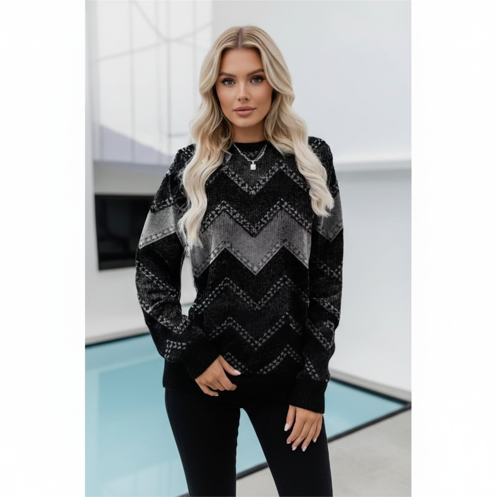 Sweter w wzórChevron - Isabella